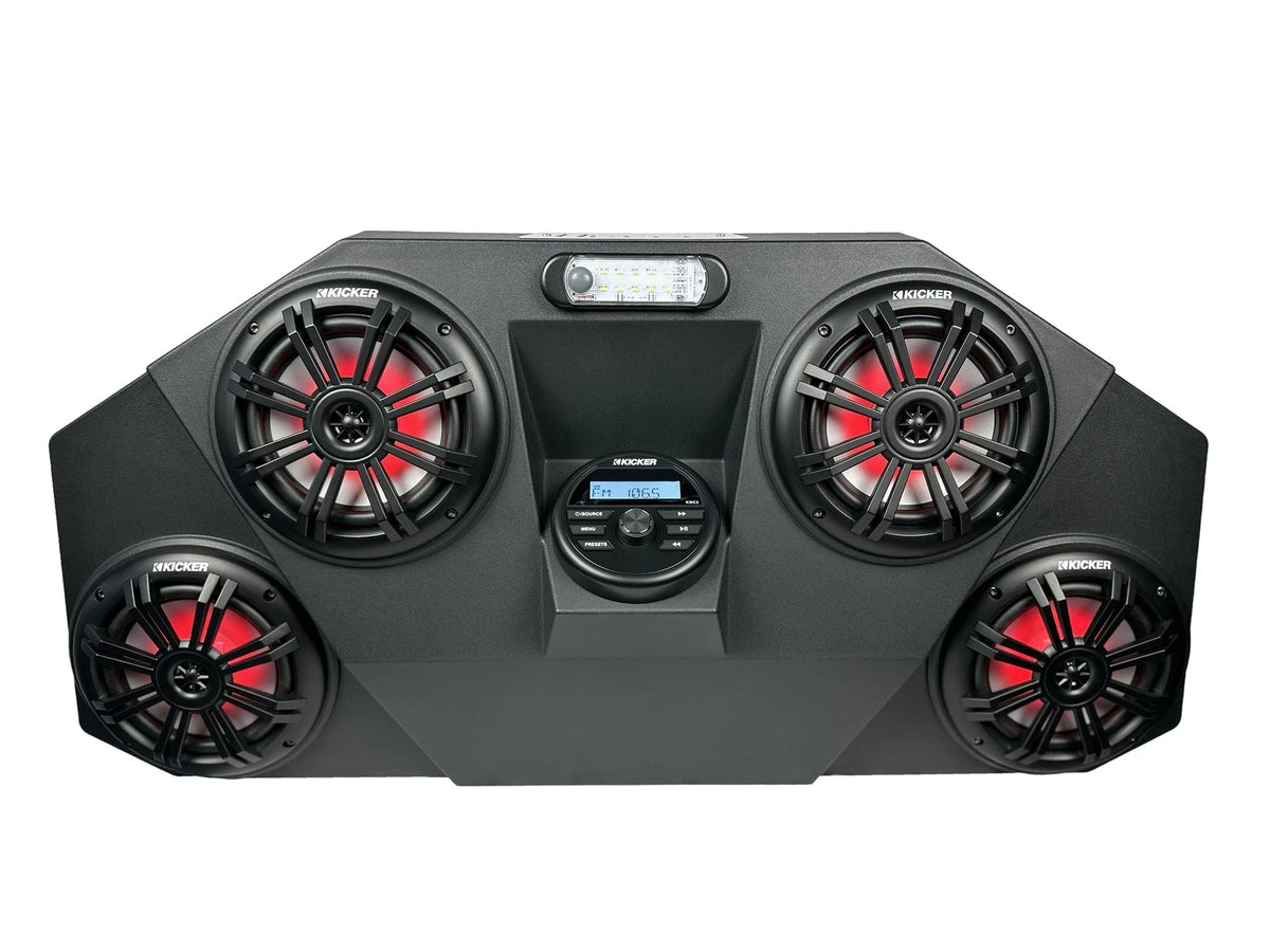 HOPPE Audio Mini RGB Marine UTV Speaker System with Bluetooth 6-Inch