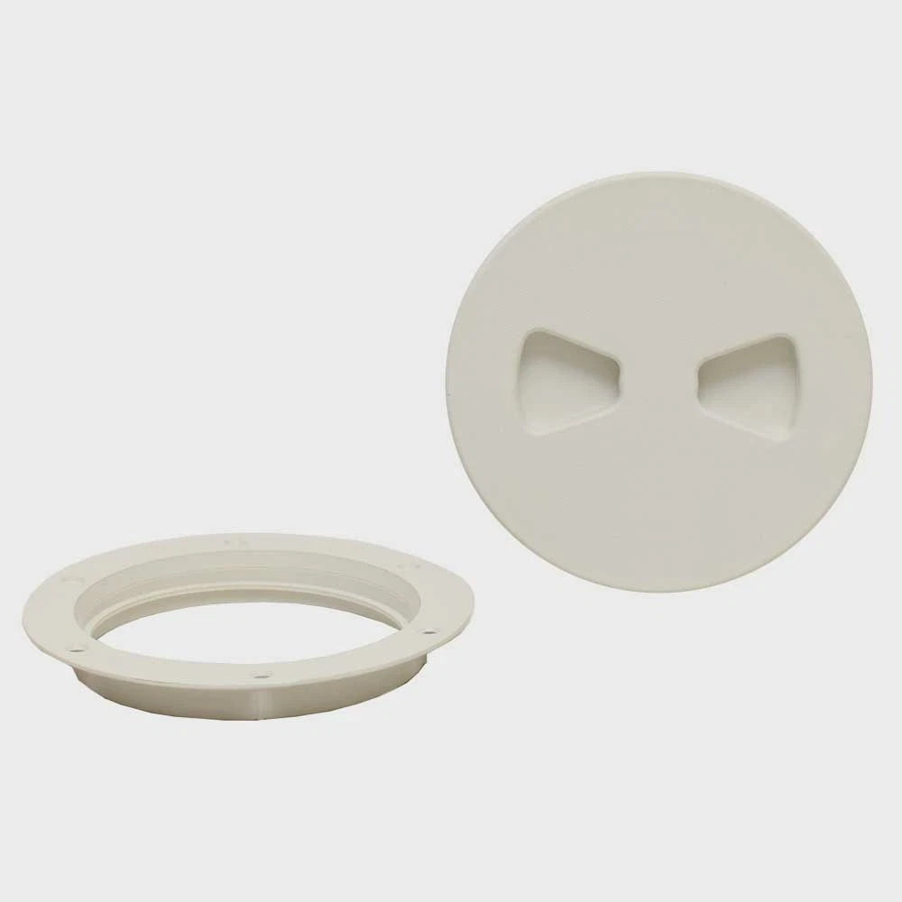 TH Marine Boat Deck Plate DPS-4-3-DP - 4 Inch Sand Shell Sure Seal