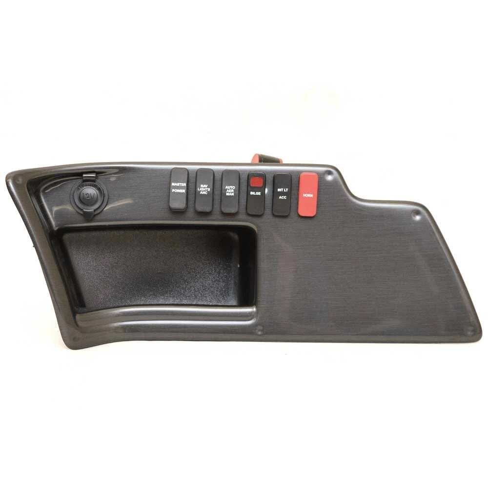 Lund Boat Side Switch Panel 2139392 - Brushed Charcoal Gray