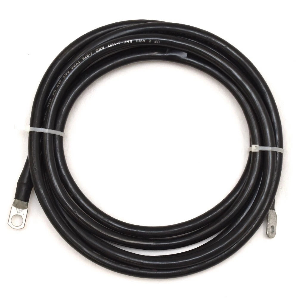 Boat Battery Cable - Black 2 AWG Gauge Marine Wire 11 FT