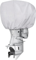 Boat Outboard Engine Cover Waterproof for 60-100HP Motor Silver