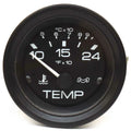 Medallion Boat Water Temperature Gauge SHK-100-30 - 2 Inch Black