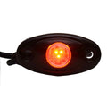 Lowe Boat Utility Rock Light 2314396 - Red 12V Black 2 3/4 Inch