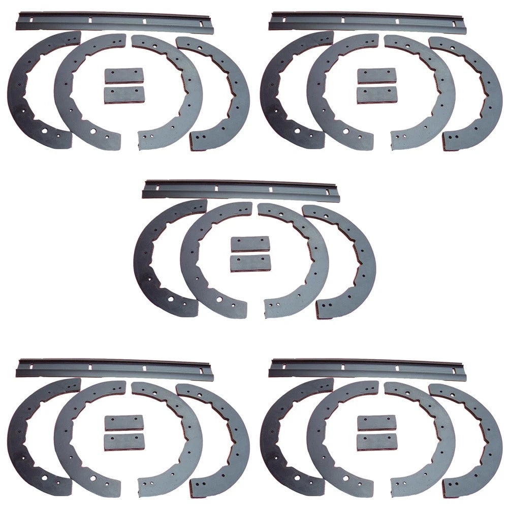 731-1033 Five Aftermarket Snow Blower Paddle Set (6 Pcs) with Scraper Bars