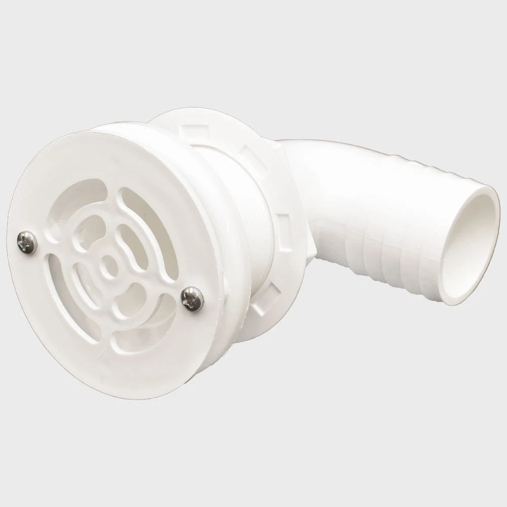 T-H Marine Boat Thru Hull TH-1592F-B - with Filter 1 1/2 Inch 90 Degree