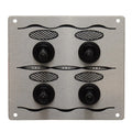 Whitecap Marine Boat Toggle Switch Panel S-8095 - Silver Aluminum