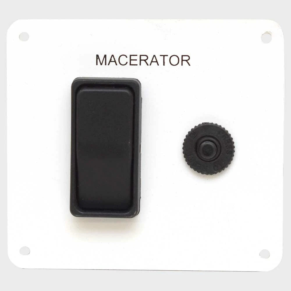IMP Boat Macerator Switch Panel 63238 - with Breaker 12V 20A