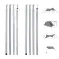 Easy to Handle Canopy Support Rods for Outdoor Shelters 2PCS Lightweight Poles