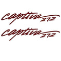Rinker Boat Model Decal VS810402-03RD - Captiva 272 Red Stickers (pair)