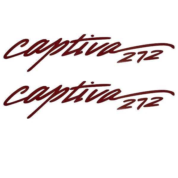 Rinker Boat Model Decal VS810402-03RD - Captiva 272 Red Stickers (pair)
