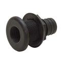 Lund Boat Thru Hull Connector 1831959 - 1 1/8 Inch Barbed Black