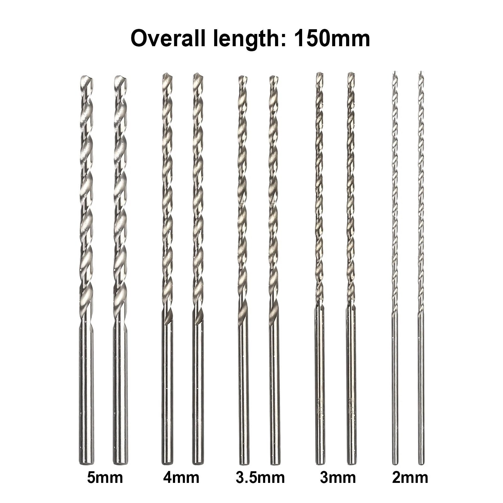 Professional Grade Extended Length Drill Bits 10pcs for Precise Drilling