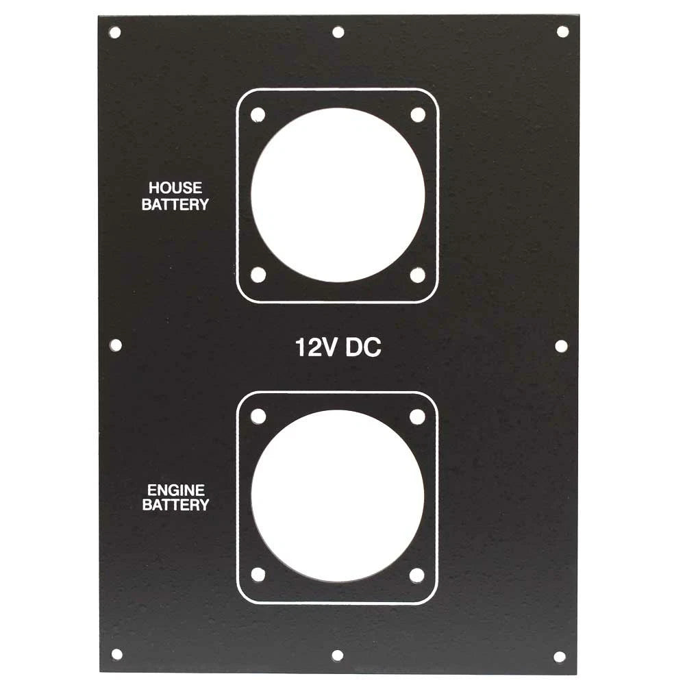 Boat Blank Battery Switch Panel 8906719 - Aluminum 12V DC