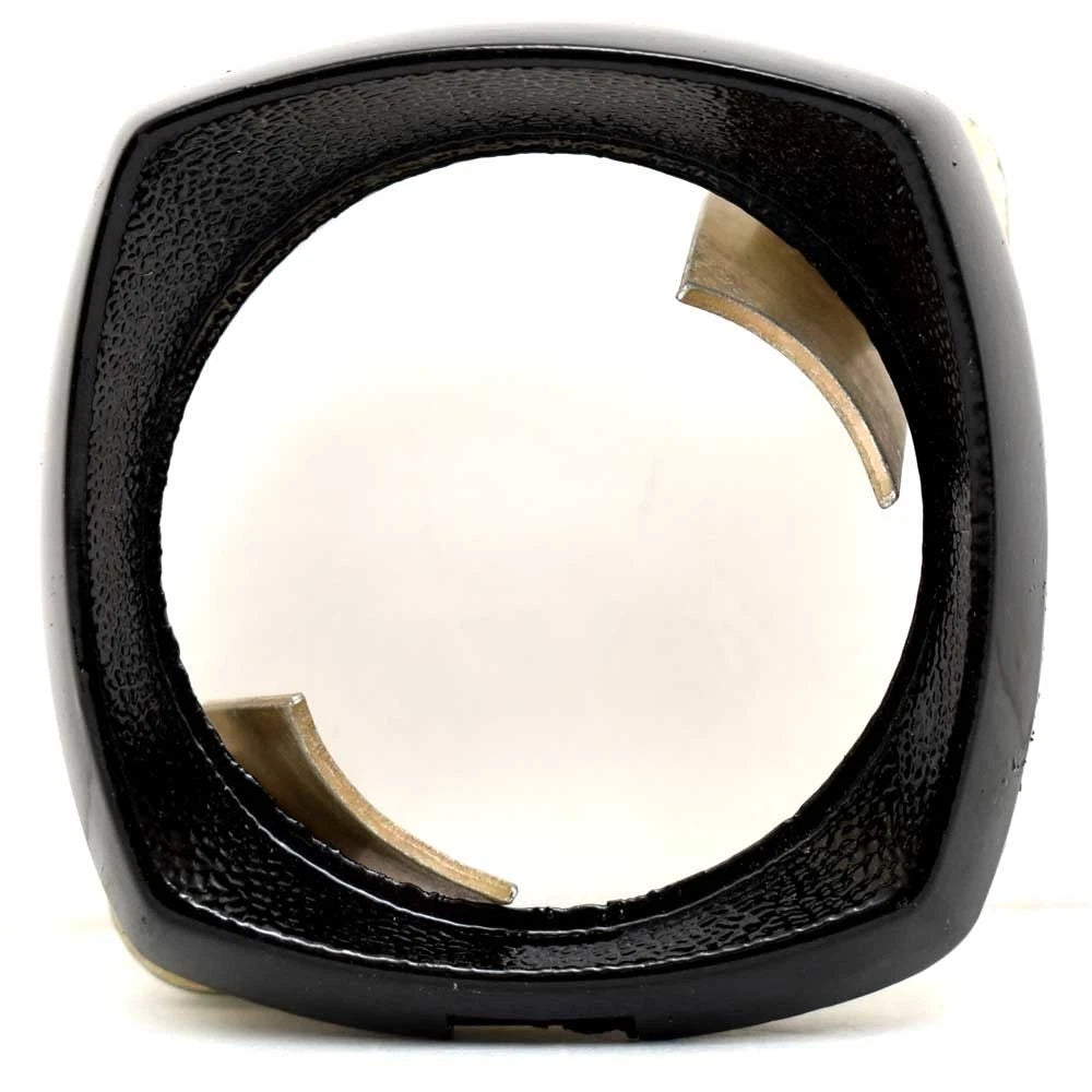 Boat Gauge Bezel Bracket - Black Aluminum 2 Inch