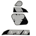 Sea-Doo Boat Switch Decal - 180 Challenger SE Gray - Black (set of 4)