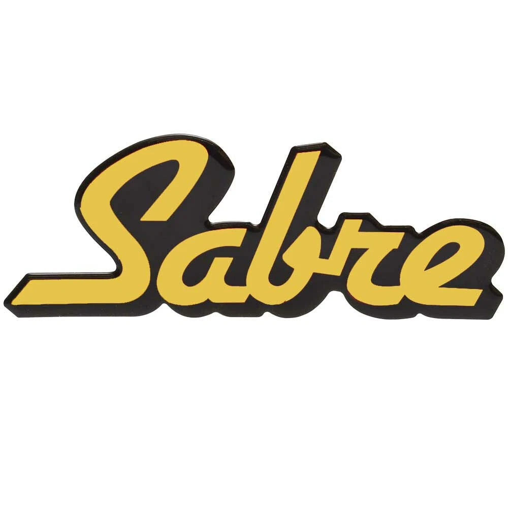 Bass CAT Boat Raised Decal Sticker - Sabre Gold Black