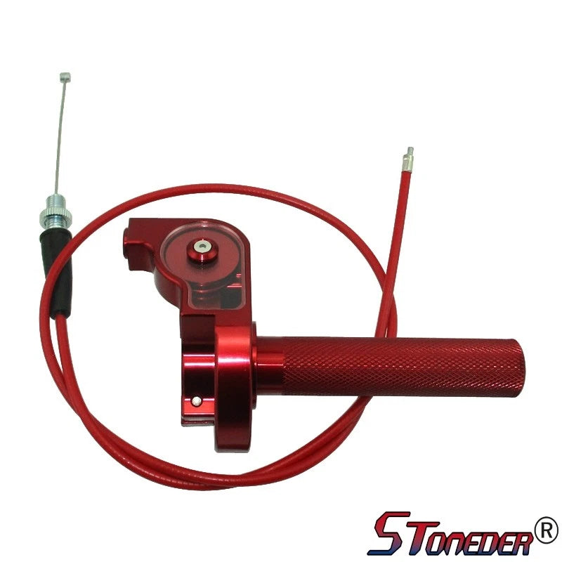 STONEDER Twist Throttle Cable Handle Assembly for XR50 CRF50 KLX110 Pit Bike