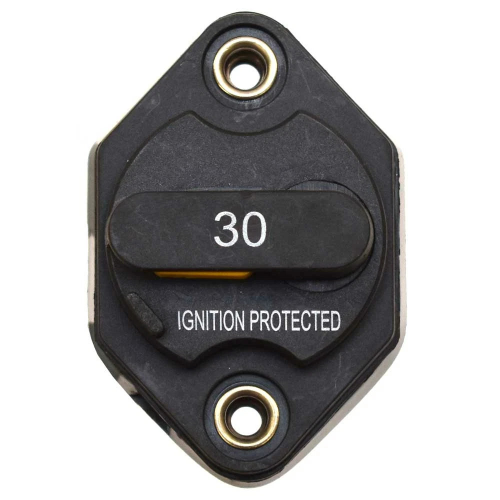 Boat Panel Mount Circuit Breaker - 30A Compact Lever Reset