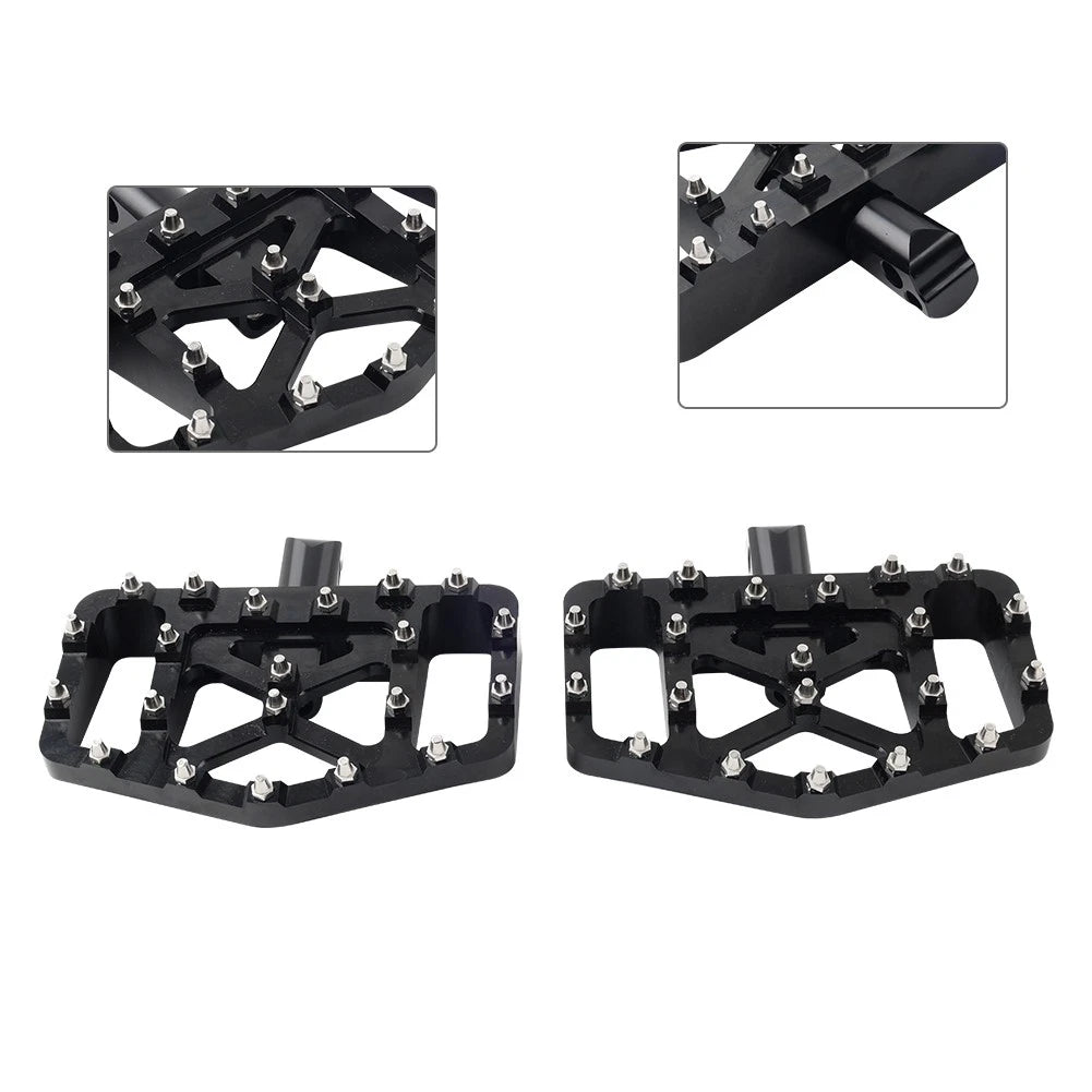 Black Rear FootPeg Passenger Pedal for Harley FXBB FXLR FXLRS FXLRST FXST FLSB