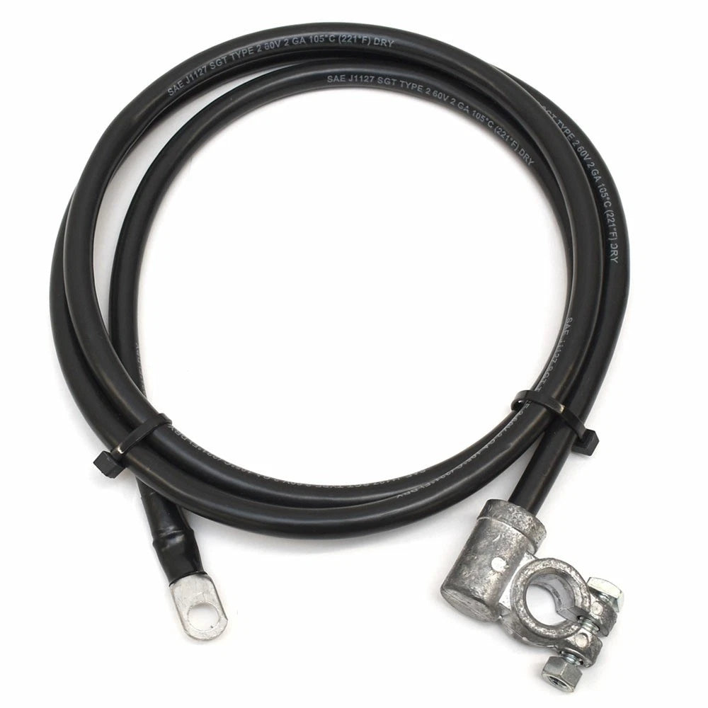 Mercury Quicksilver Boat Battery Cable 45107 - 2 AWG 72 Inch Black