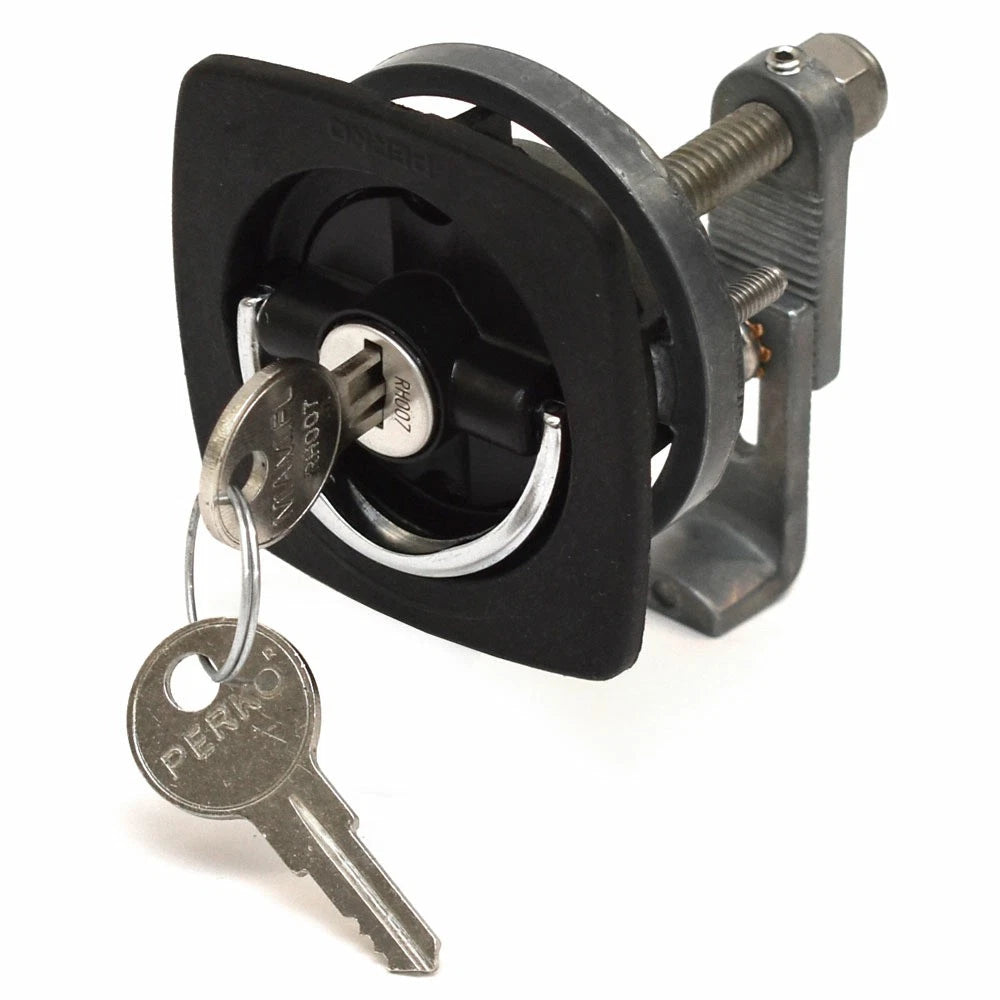 Perko Boat Locking Flush Mount Latch 0931DP2BLK - with Adjustable Cam