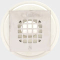 Oatey Boat Shower Drain 42237 - 2 3/4 Inch Square PVC White