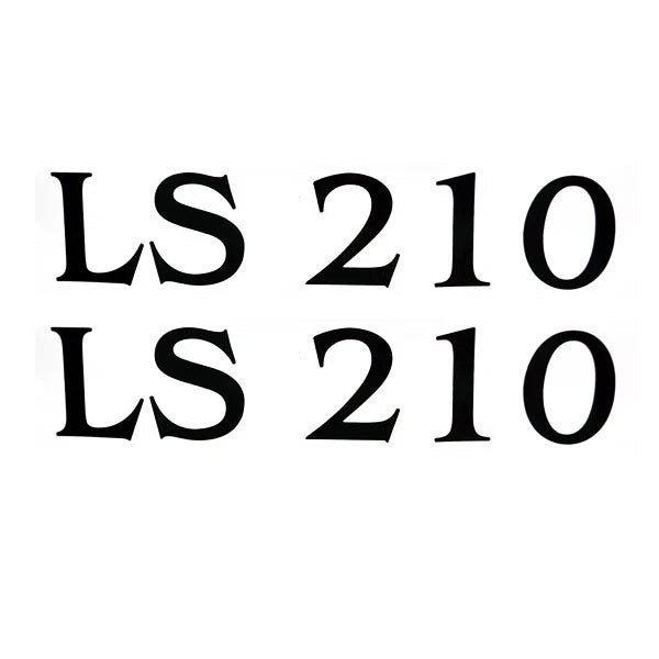 Lowe Boat Brand Decal 1974043 - LS 210 Black 7 1/4 X 1 1/2 Inch (pair)