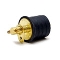 Moeller Boat Turn Handle Drain Plug - 1 1/4 Inch Brass - Rubber