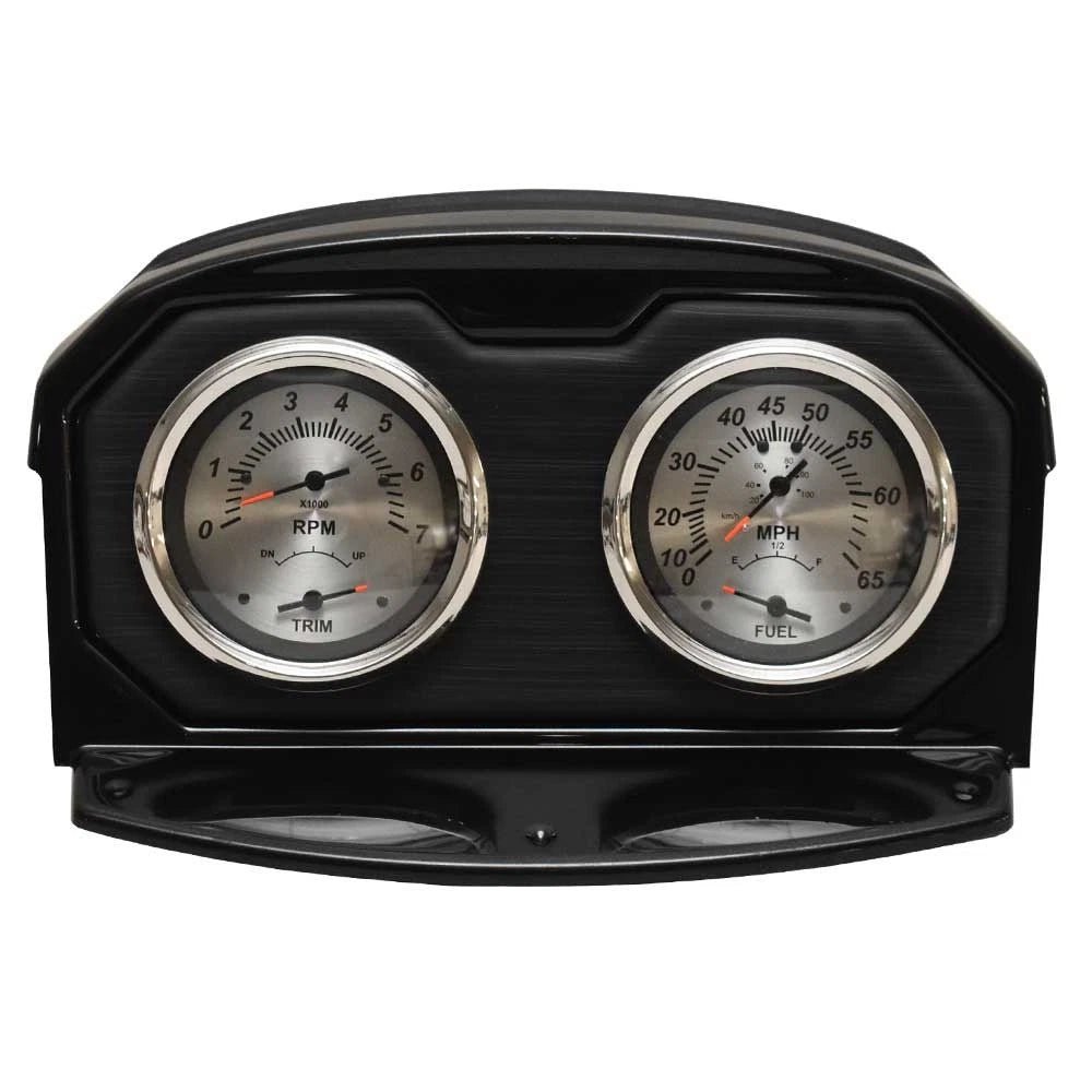 Lund Boat Multifunction Gauge Panel 2303917 - Black - Brushed