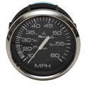 Faria Boat Speedometer Gauge SE8045A - 3 1/4 Inch Silver Black