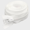 YKK Boat VISLON Zipper VFUVOL-107 - No. 10 White 72 Inch Double Pull
