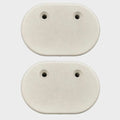 Sea Ray Boat Door Stoppers - 3 X 2 Inch White Starboard (pair)