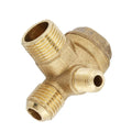 Premium Brass 90 Degree Air Compressor Check Valve M10xM14xPT3/8 Replacement