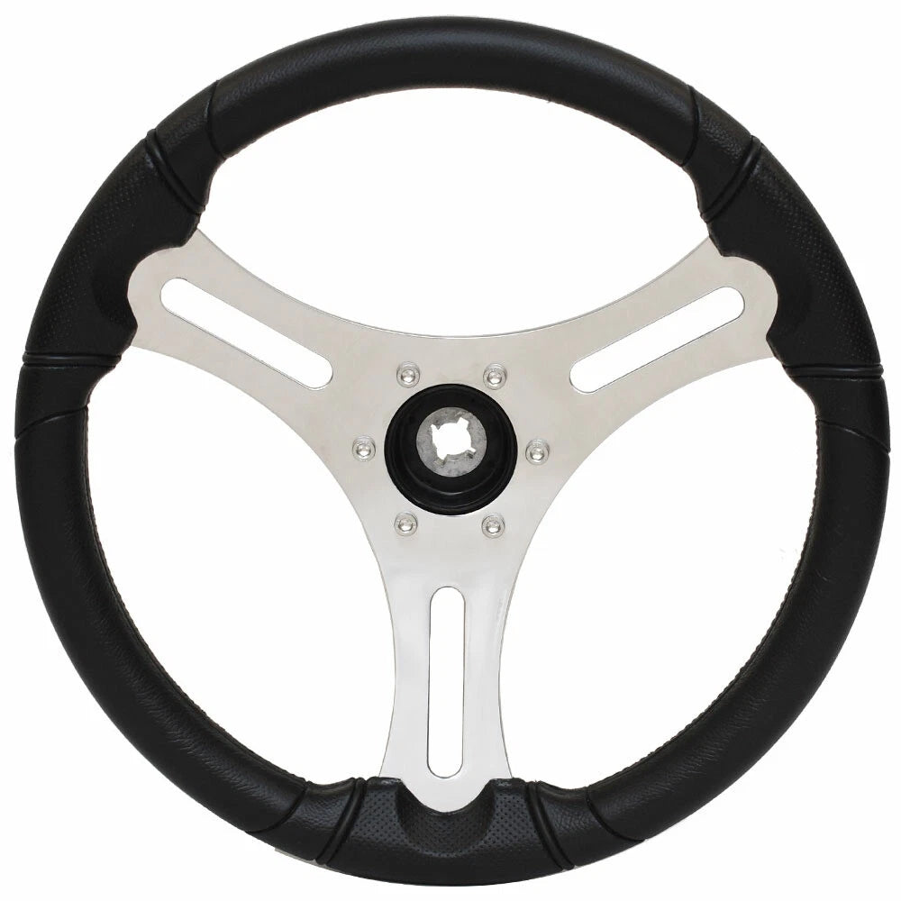 Schmitt Boat Steering Wheel PU-035101 - Mako Torcello 14 Inch Black