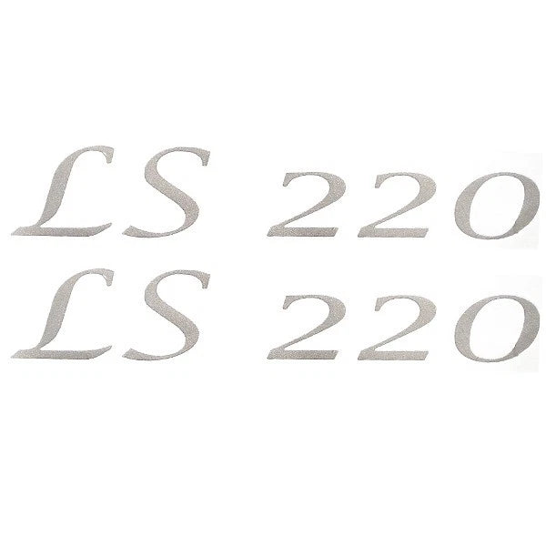 Suncruiser Pontoon Boat Decals 1960022 - LS 220 Silver Stickers (pair)