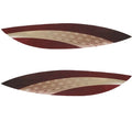 Yamaha Boat Graphic Decal Stickers - Wave Runner Maroon Pewter (2 PC)
