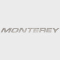 Monterey Boat Raised Logo Decal 95104069 - Polished Silver Sticker