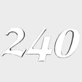 Premier Pontoon Boat Raised Decal 140356-01 - 240 Silver Sticker