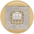 Oatey Boat Shower Drain 42237 - 2 3/4 Inch Square PVC Beige Tan
