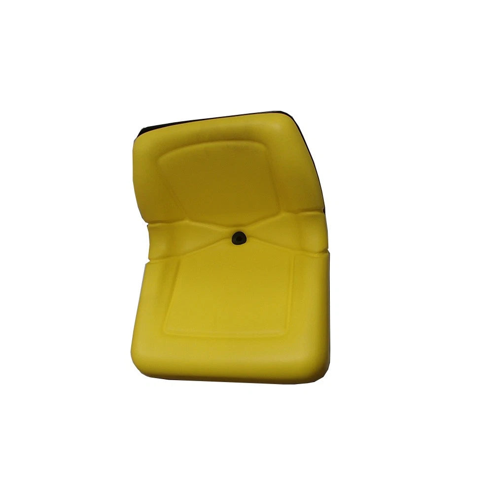 Yellow Low Back Bucket Style Plastic Pan Seat with Drain Hole Fits John Deere
