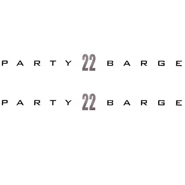 Tracker Boat Brand Decals 145482 - Party Barge 22 Dk Champagne (pair)