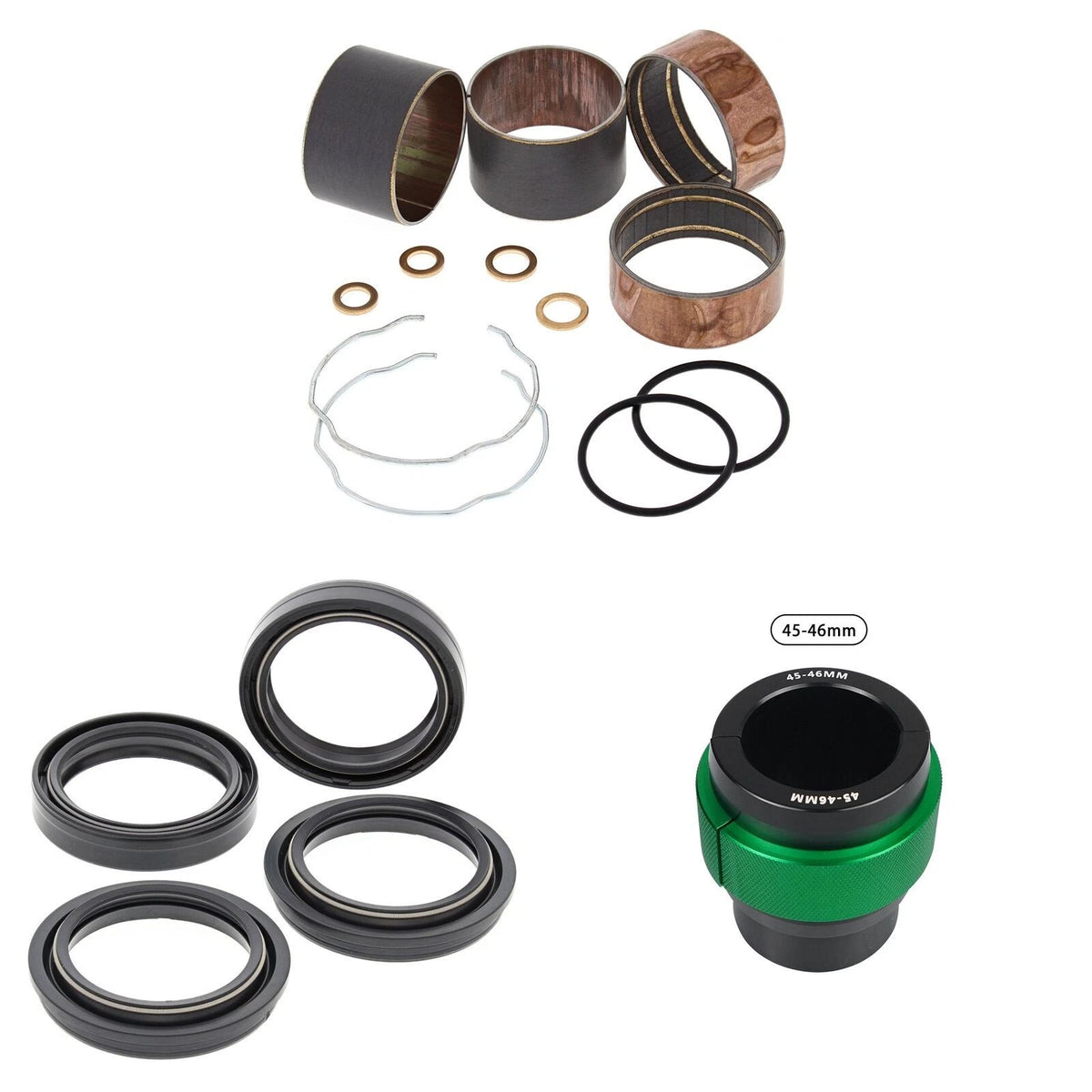 Complete Front Fork Rebuild Kit for Honda CBR600RR 2003-2004 56- with Driver