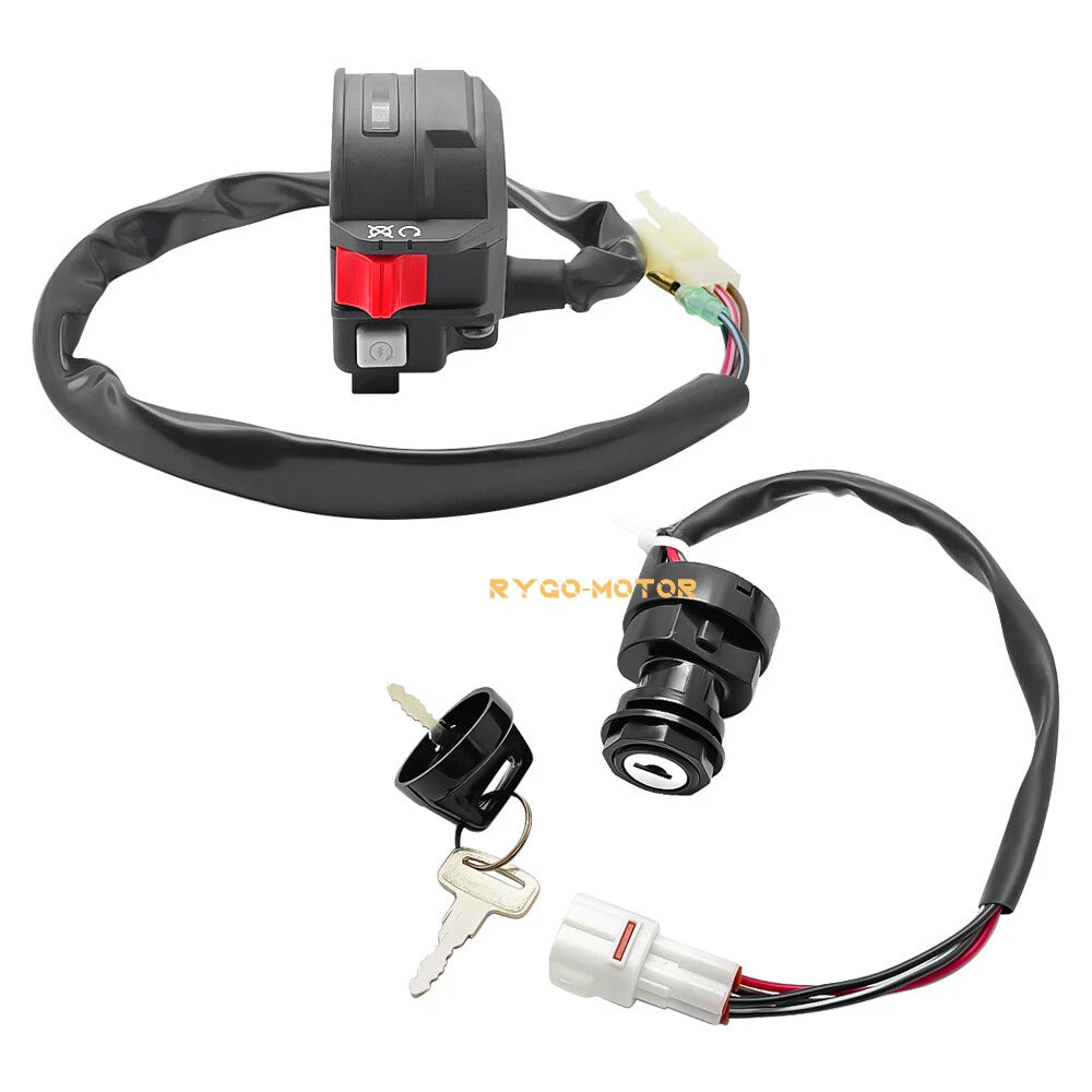 Start Stop Switch & Ignition Key Switch for Yamaha Raptor/Grizzly /badger 80 50
