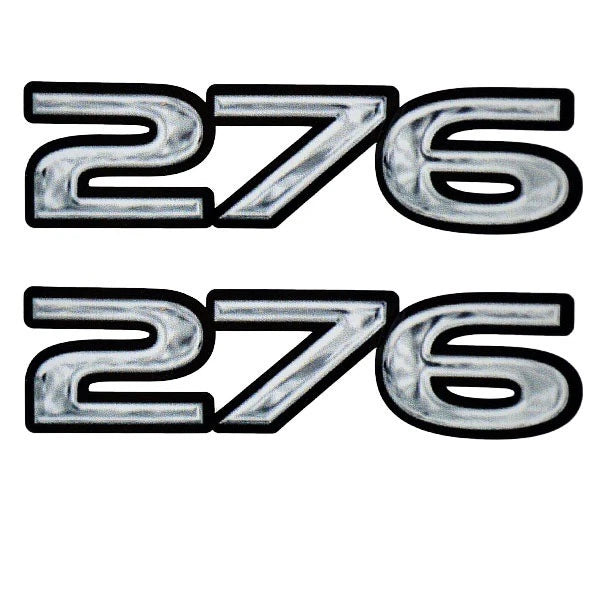Rinker 276 Captiva Boat Model Decals - Gray Black Stickers (pair)