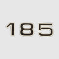 Ranger Boat Raised Decal 7605407 - 185 Black Silver Sticker
