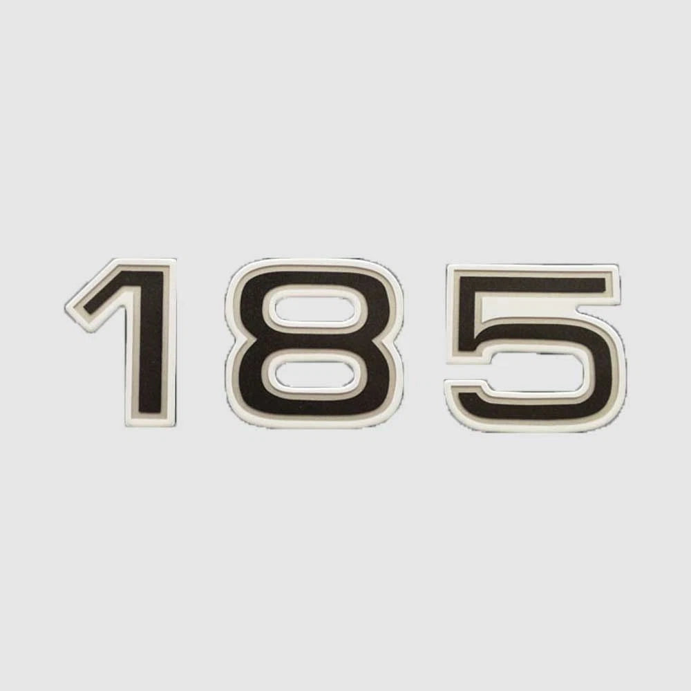 Ranger Boat Raised Decal 7605407 - 185 Black Silver Sticker
