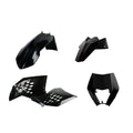 Polisport Black Enduro Plastic Kit for KTM 300 EXC 2008-2011