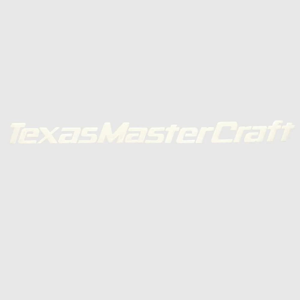 Mastercraft Boat Raised Logo Decal U34680-02 - 20 1/2 Inch White Texas