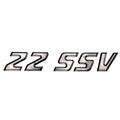 Supra Boat Raised Decal 109236 - 22 SSV Brushed Gray Sticker