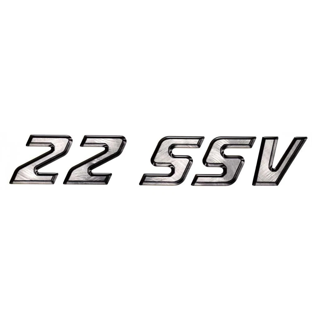 Supra Boat Raised Decal 109236 - 22 SSV Brushed Gray Sticker